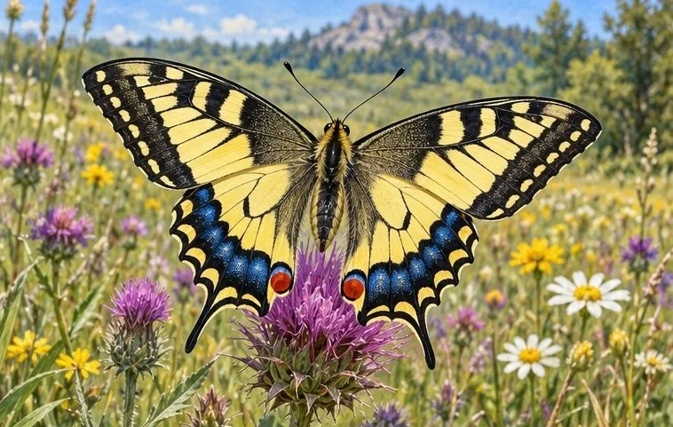 Illustration de la page « Le machaon ».