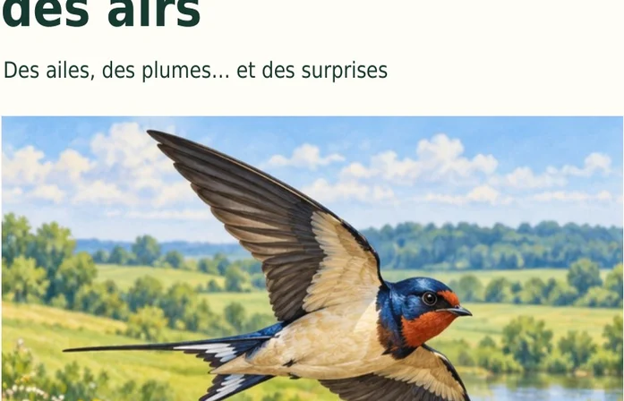 Illustration de la page « Les animaux des airs ».