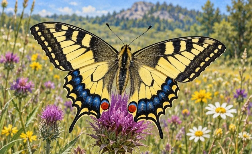 Illustration de la page « Le machaon ».