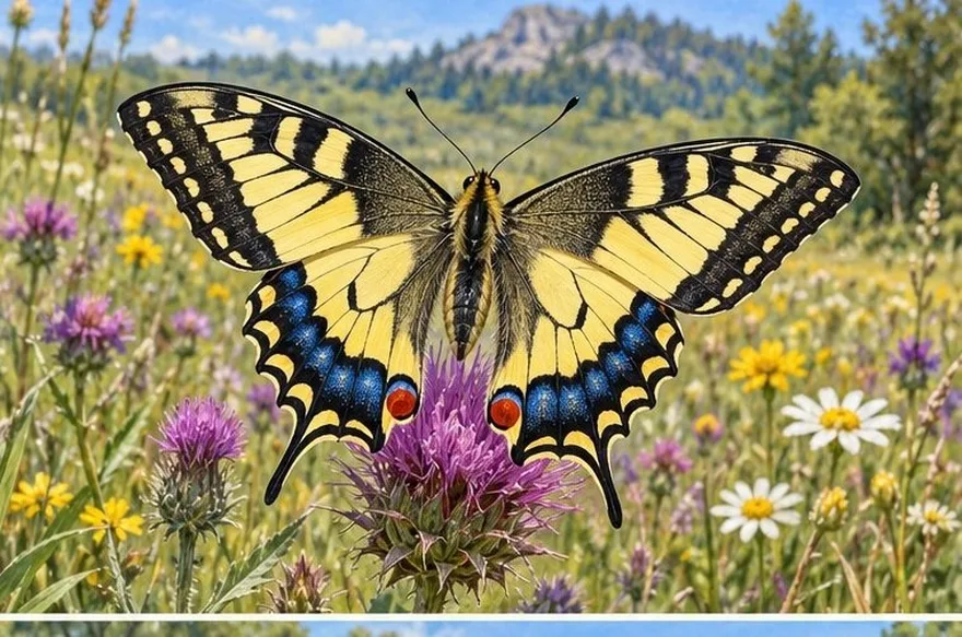 Illustration de la page « Le machaon ».