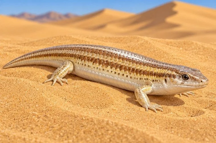 Illustration de la page « Le scinque des sables ».