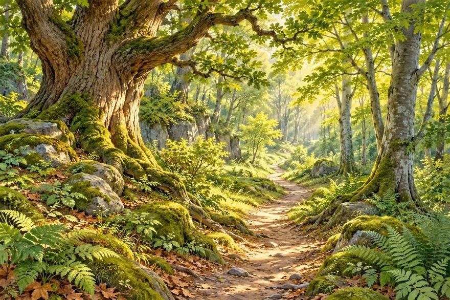 Illustration de la page « Les animaux de la forêt ».
