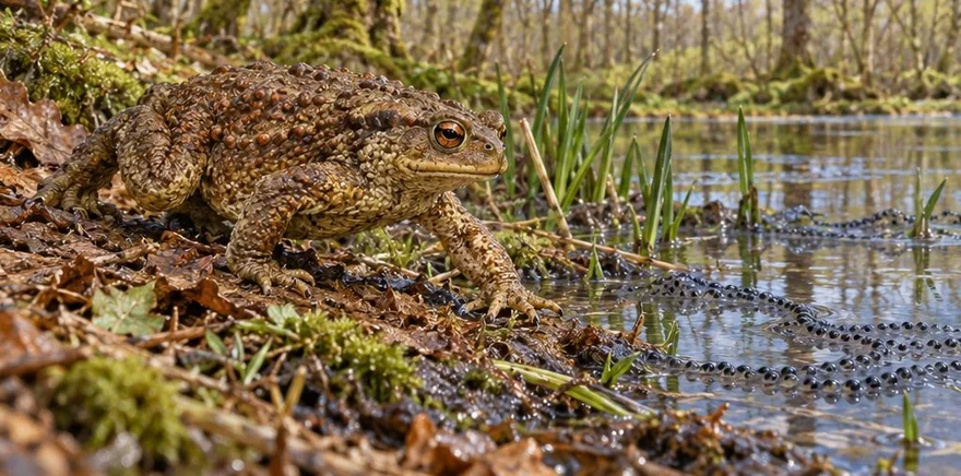 Illustration de la page « Le crapaud commun ».