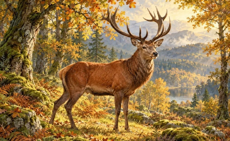 Illustration de la page « Le cerf élaphe ».