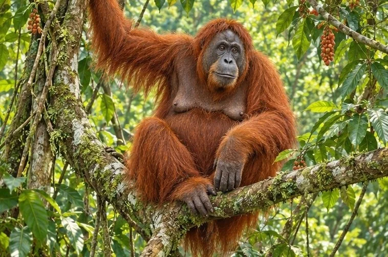 Illustration de la page « L’orang-outan de Bornéo ».