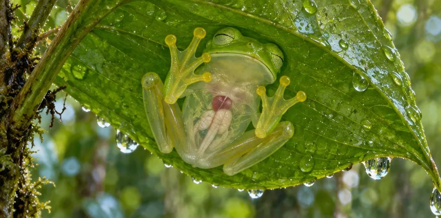 Illustration de la page « La grenouille de verre ».