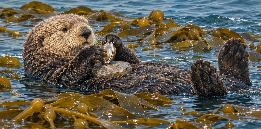 Illustration de la page « La loutre de mer ».