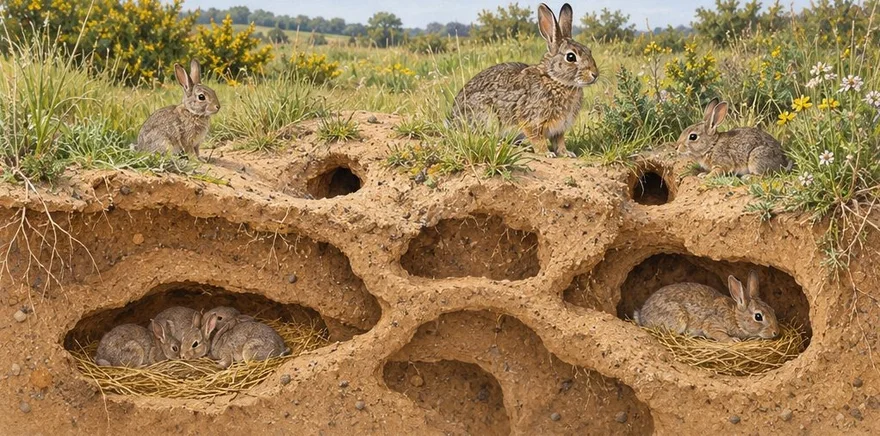 Illustration de la page « Le lapin de garenne ».
