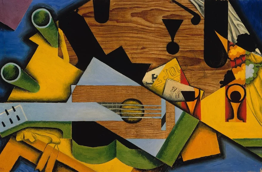 Illustration de la page « Une guitare en morceaux de ».
