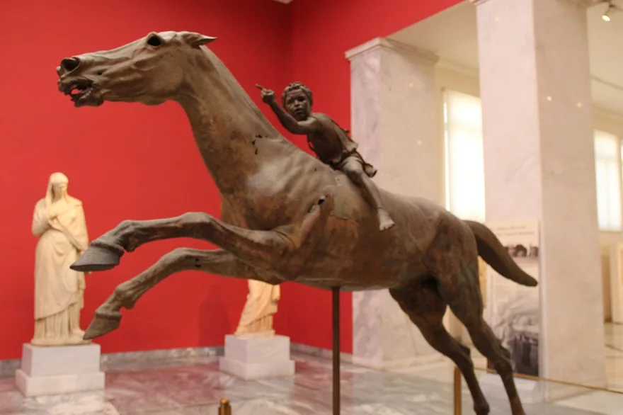 Illustration de la page « Le cheval bondit ».