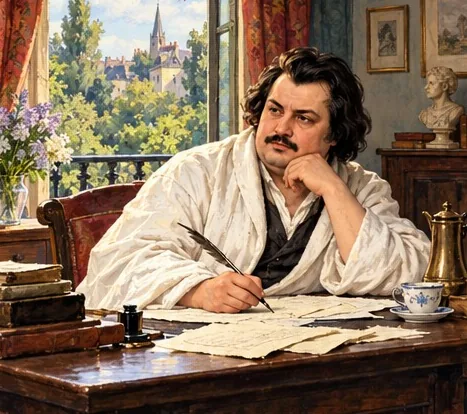 Illustration de la page « Balzac ouvre la porte ».