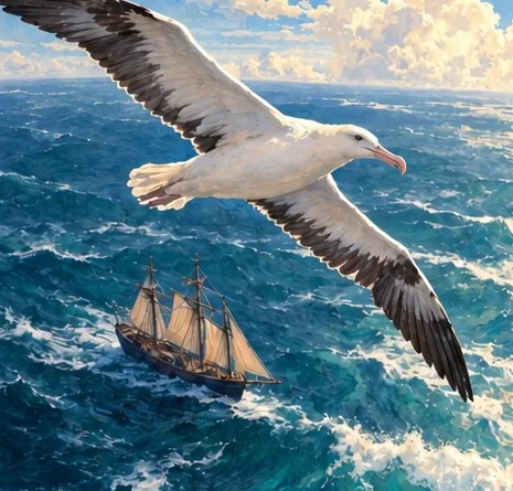 Illustration de la page « L’albatros et la place du poète ».