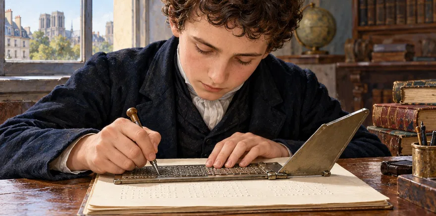 Illustration de la page « La tablette et le poinçon ».
