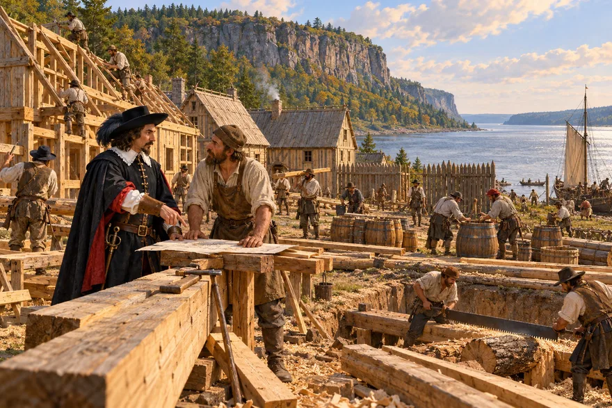 Illustration de la page « Samuel de Champlain ».
