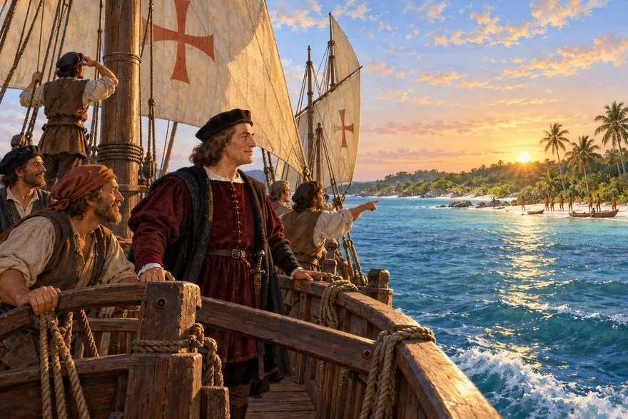 Illustration de la page « Christophe Colomb ».