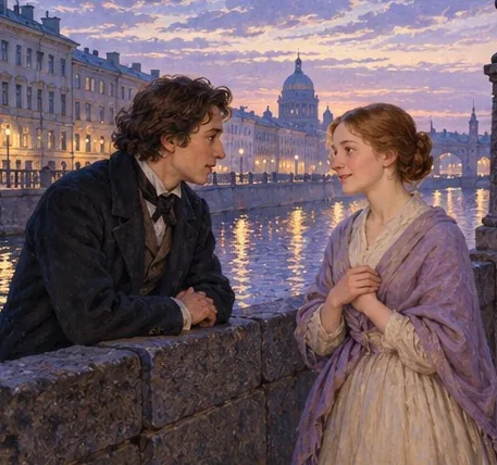 Illustration de la page « Une nuit presque claire ».