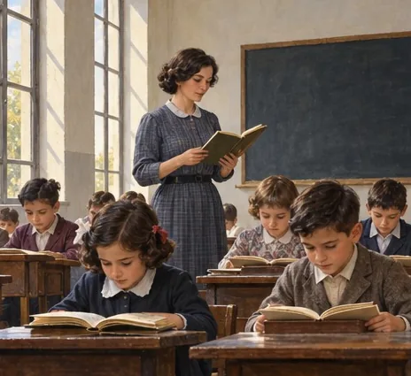 Illustration de la page « Une école, puis un pays déchiré ».