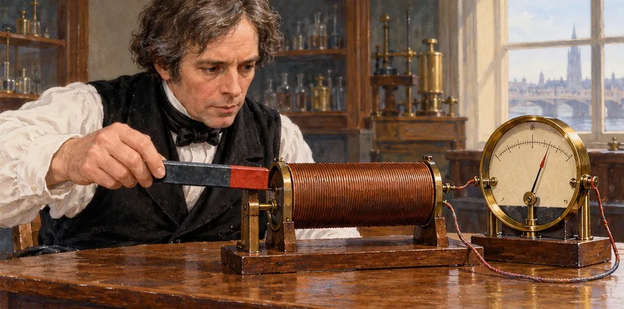 Illustration de la page « Michael Faraday ».