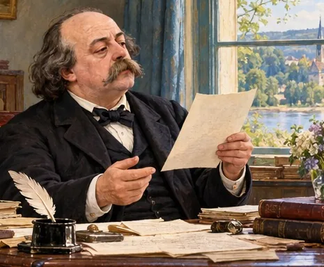 Illustration de la page « L’écrivain qui lit très fort ».