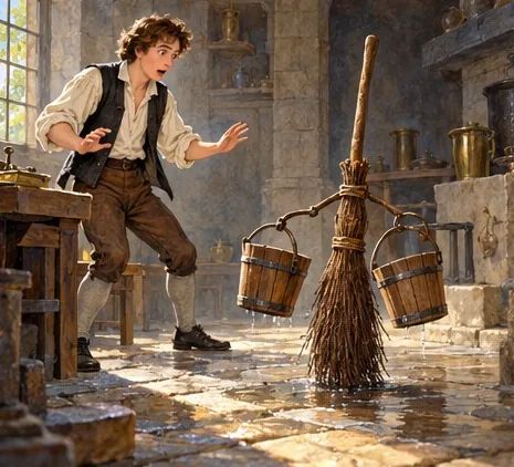 Illustration de la page « Le petit pouvoir de l’apprenti ».