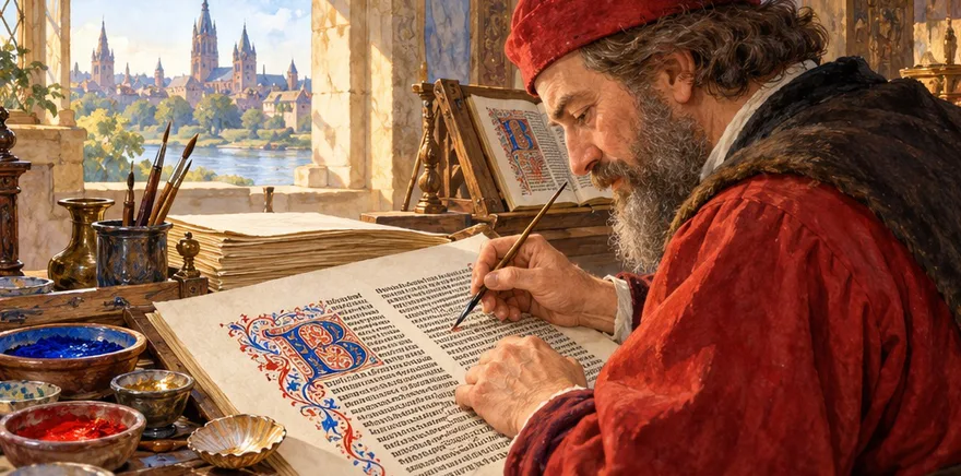Illustration de la page « Une lettre peinte à la main ».