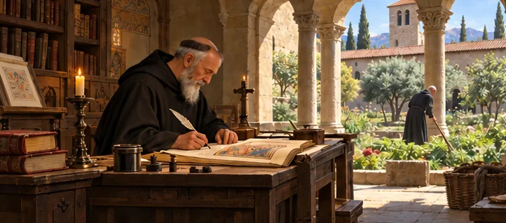 Illustration de la page « Monastères, royaumes et cathédrales ».