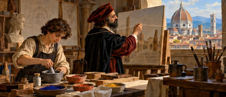 Illustration de la page « La Renaissance ouvre les ateliers ».