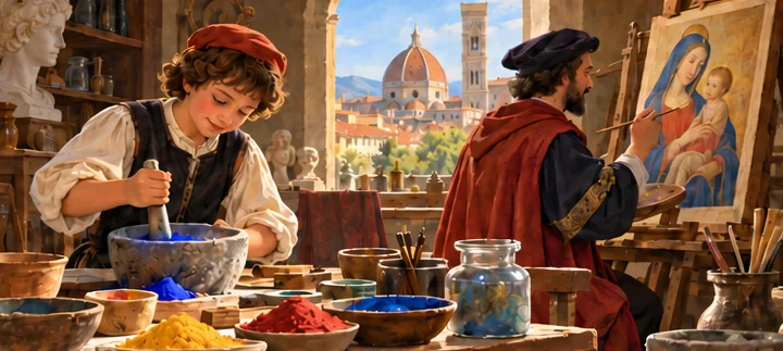 Illustration de la page « L’atelier des couleurs ».