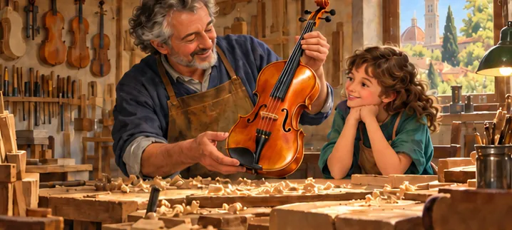 Illustration de la page « Le bois devient musique ».