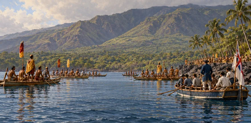 Illustration de la page « Une fin à Hawaï ».