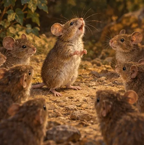 Illustration de la page « Joséphine rassemble les souris ».