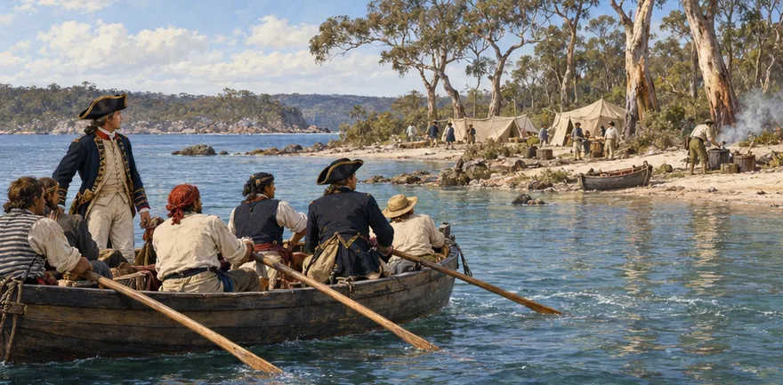 Illustration de la page « Les dernières lettres d’Australie ».