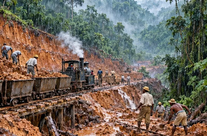 Illustration de la page « Un canal à Panama ».