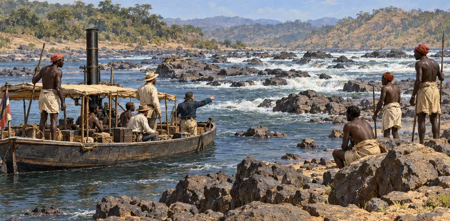 Illustration de la page « Le fleuve résiste au projet ».
