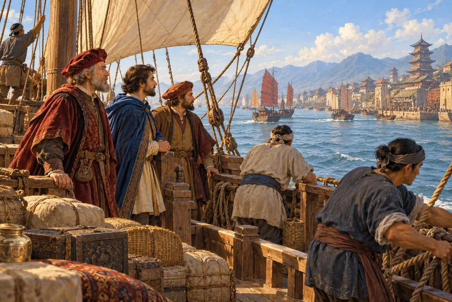 Illustration de la page « Revenir par la mer ».