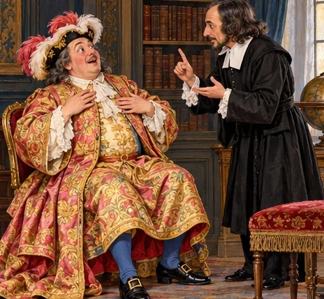 Illustration de la page « Un monsieur tout étonné ».