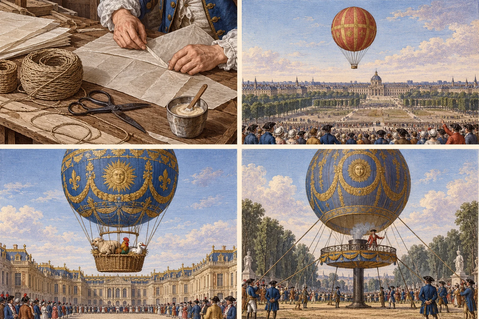 Mains assemblant une enveloppe de papier et de toile avec de la colle.