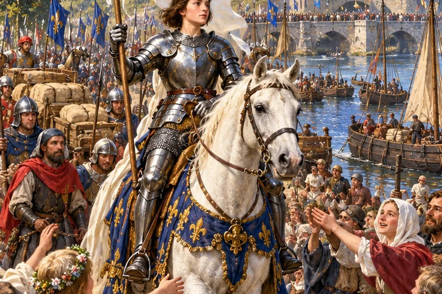 Illustration — ORLÉANS · AVRIL ET MAI 1429 La guerre vue depuis la Loire