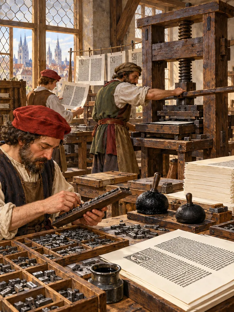 Illustration — MAYENCE · VERS 1455 Où placer la dernière page ?