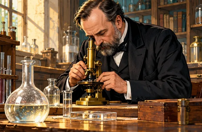 Illustration de la page « Pasteur mène l’enquête ».