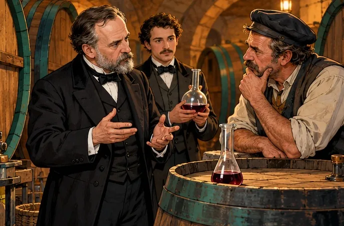 Illustration de la page « Pourquoi le vin se gâte-t-il ? ».
