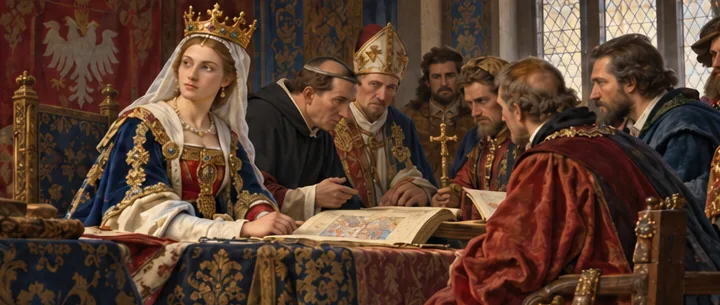 Illustration de la page « Jadwiga et Jagellon ouvrent une ».