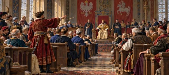 Illustration de la page « Le roi ne décide pas tout seul ».