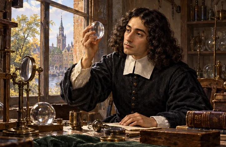 Illustration de la page « Spinoza : comprendre la nécessité ».