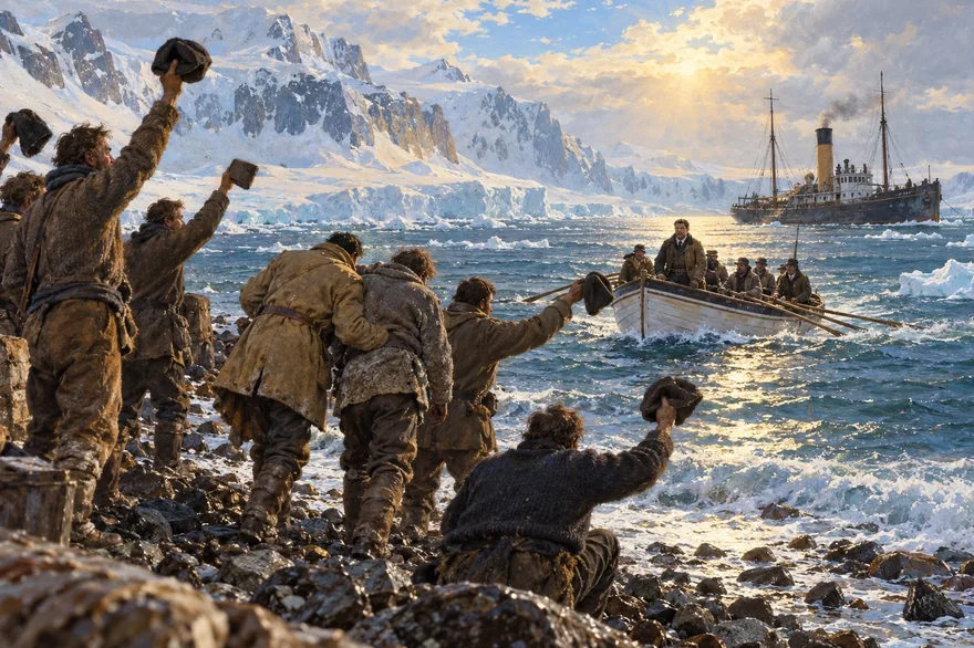 Illustration de la page « Ce qui reste de l’Endurance ».