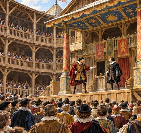Illustration de la page « Shakespeare ouvre le monde ».