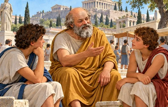 Illustration de la page « Socrate ».