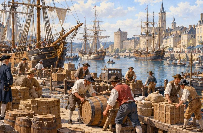Illustration de la page « Un port ouvre sur le monde ».