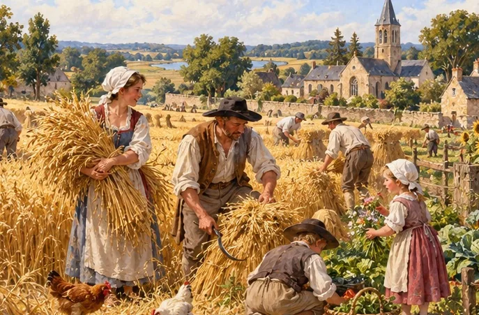 Illustration de la page « La campagne nourrit les villes ».