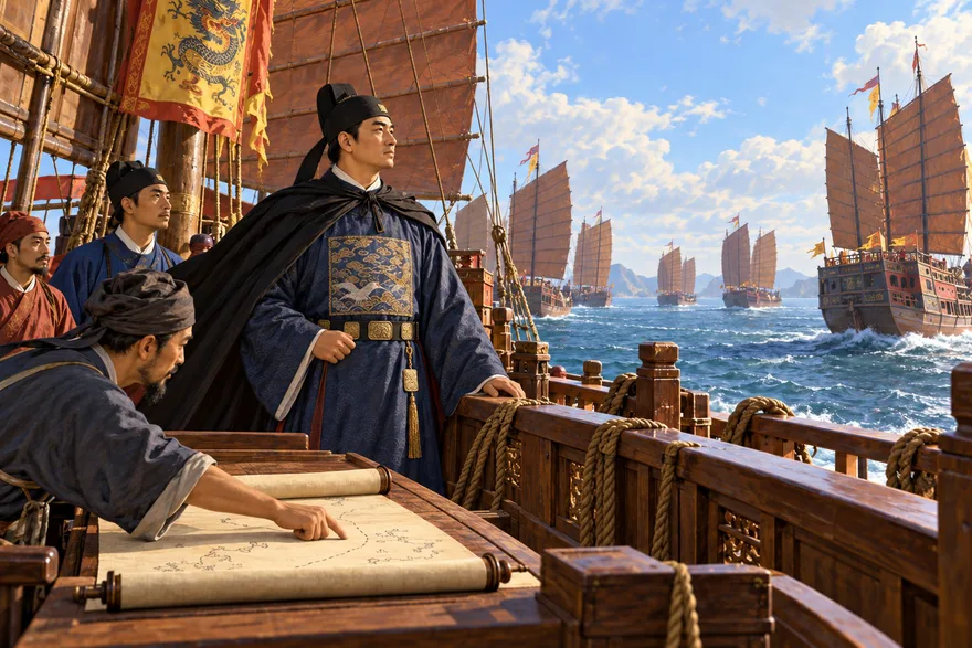 Illustration de la page « Un garçon devenu amiral ».